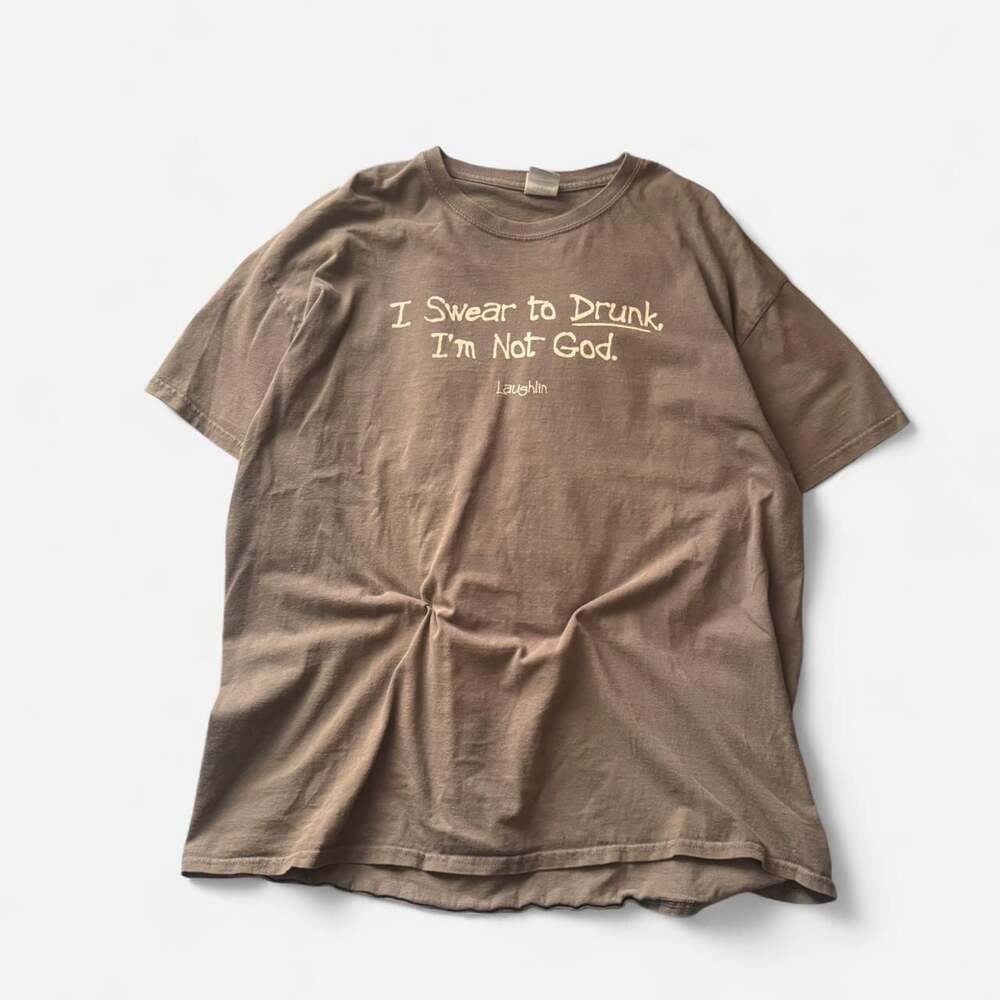 Gildan Laughlin I Swear to Drunk I'm Not God Graphic Tee